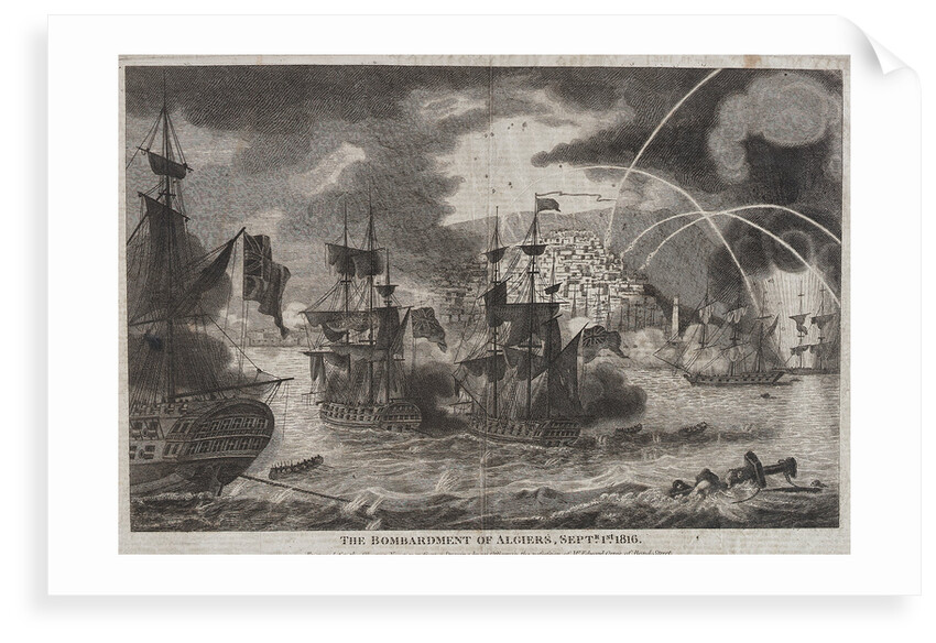 The bombardment of Algiers by Edward Orme