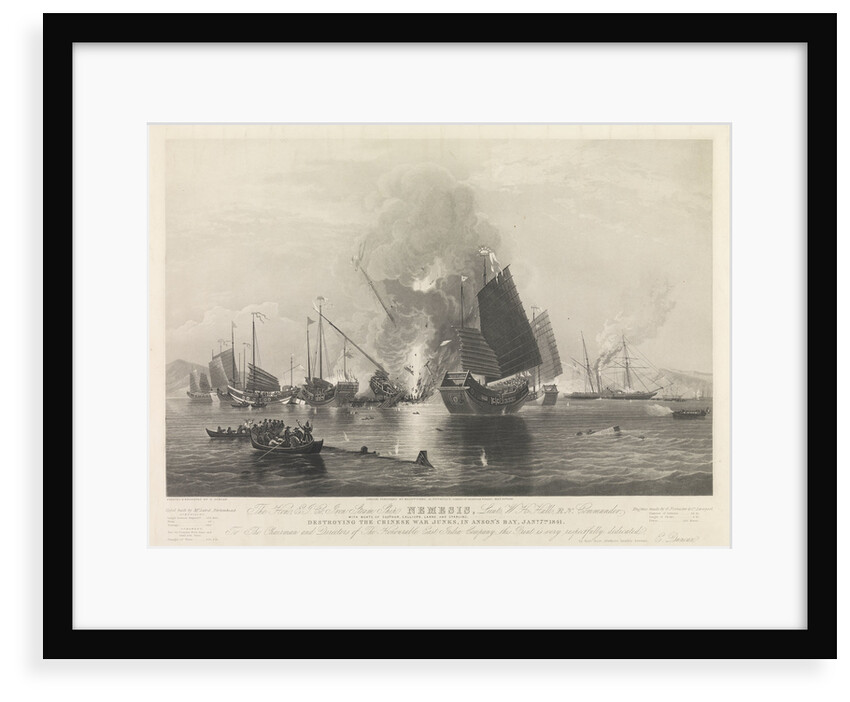The East India Company iron steam ship 'Nemesis' by Edward Duncan