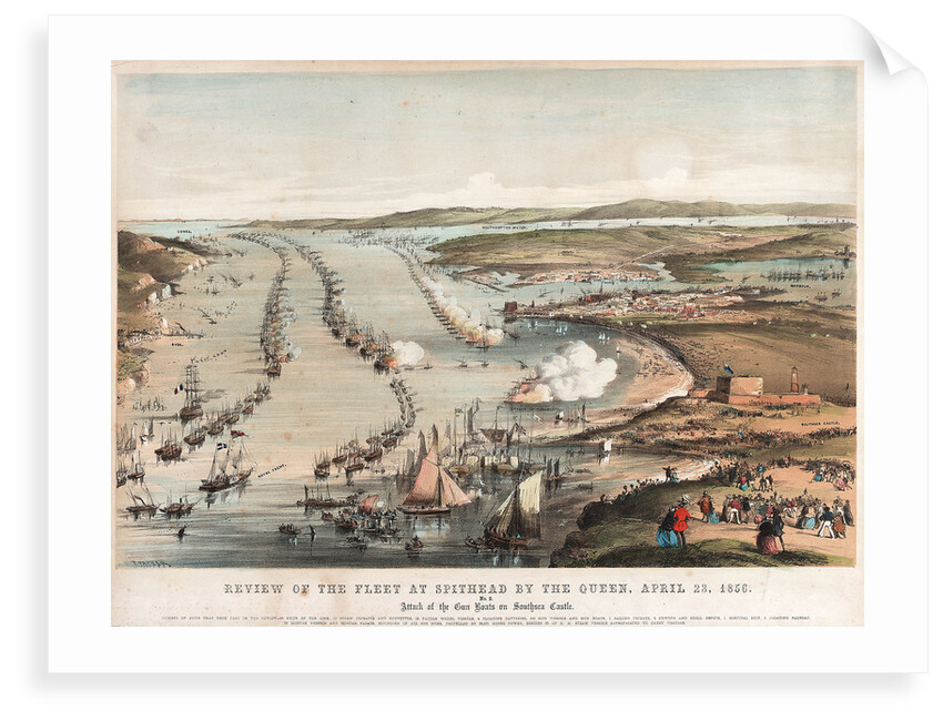 Review of the fleet at Spithead by the Queen, 23 April 1856. by Thomas Packer