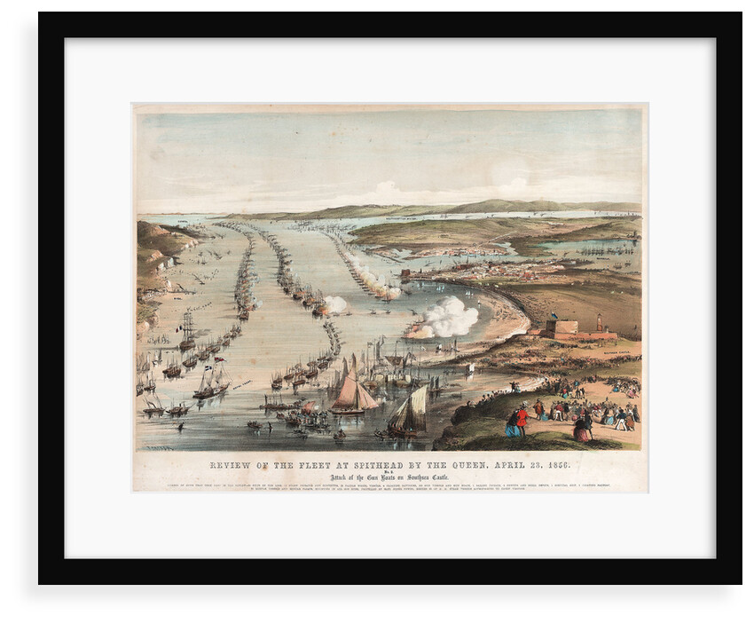 Review of the fleet at Spithead by the Queen, 23 April 1856. by Thomas Packer