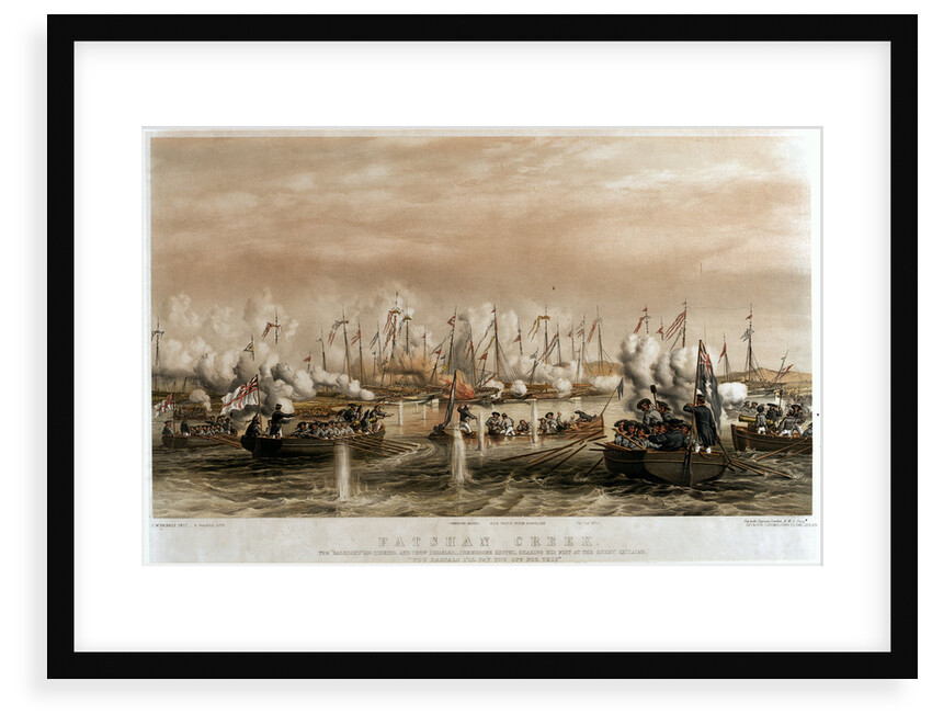 The Battle of Fatsham Creek, 1 June 1857 by Oswald Walter Brierly