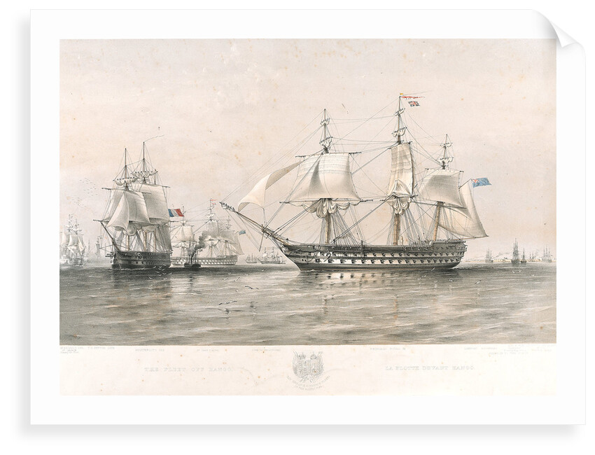 The English and French fleets in the Baltic, 1854 by Oswald Walter Brierly
