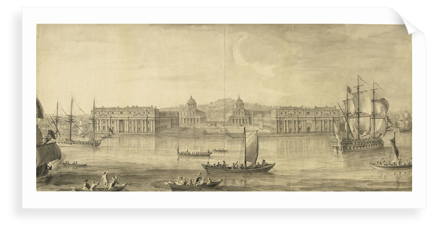 A prospect of Greenwich Hospital from the river by Jacques Rigaud