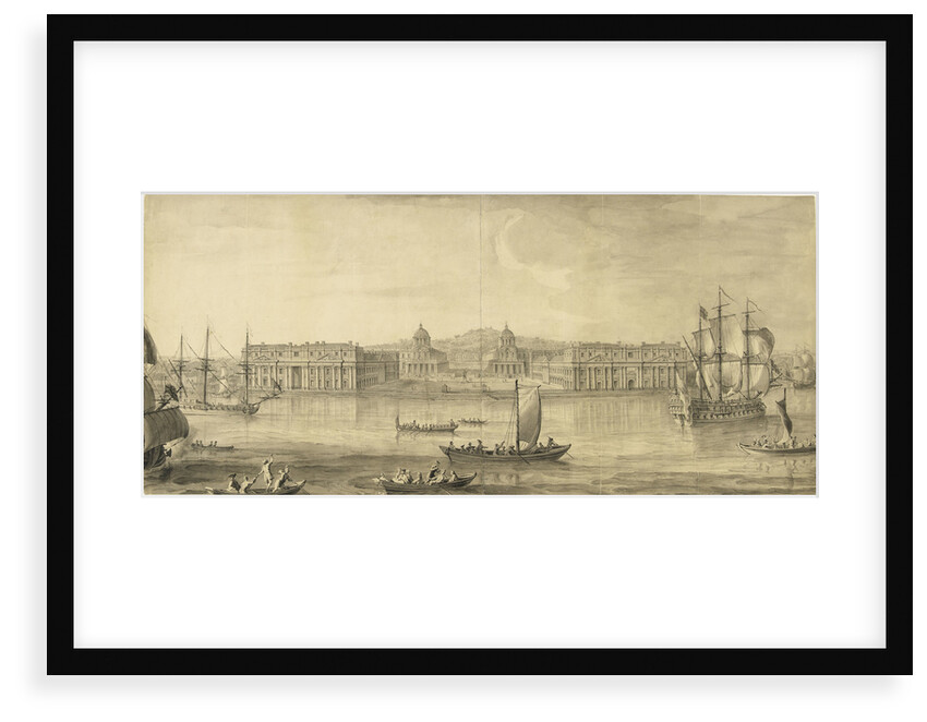 A prospect of Greenwich Hospital from the river by Jacques Rigaud