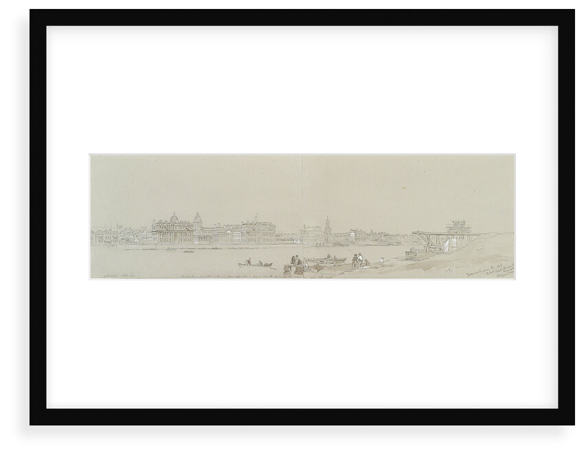 Greenwich from the N. E. / 19 October 1848. The weather very cold ... by John Wilson Carmichael