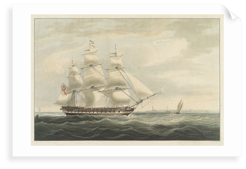 The 'Thomas Coutts' entering Bombay in 1826 during her second voyage by William John Huggins