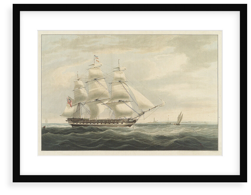 The 'Thomas Coutts' entering Bombay in 1826 during her second voyage by William John Huggins