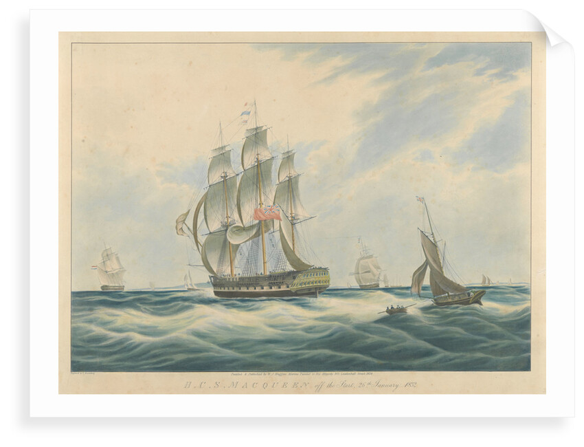 HCS. 'MacQueen (1821)' off the Start, 26th January 1832 by William John Huggins