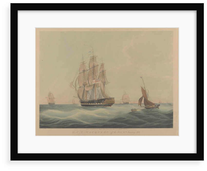HCS 'MacQueen' (1821) off the Start, 26th January 1832 by William John Huggins