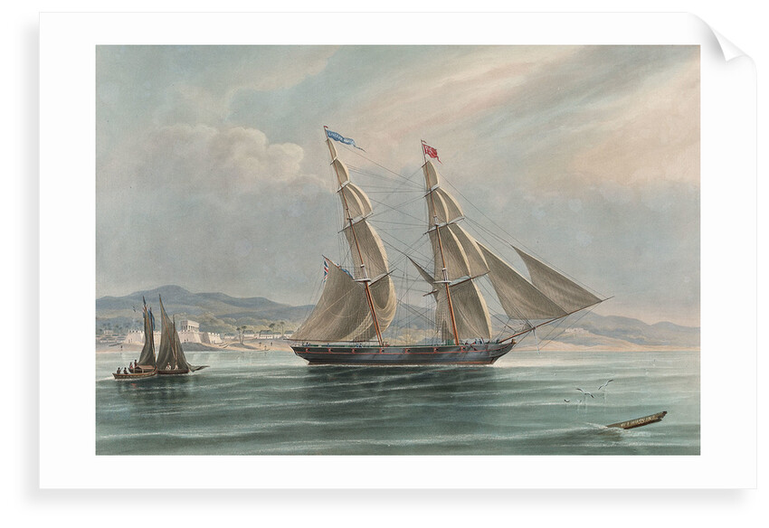 The brig 'Governor Maclean' by William John Huggins