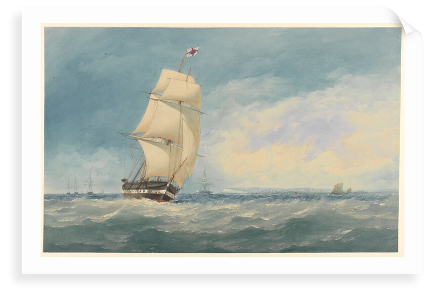 Watercolour of 'Medway' off Deal by unknown