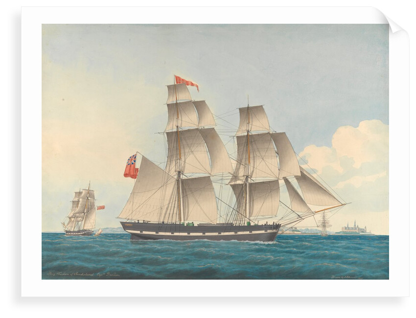 The Brig Fuchsia of Sunderland Captain Davidson by J Petersen