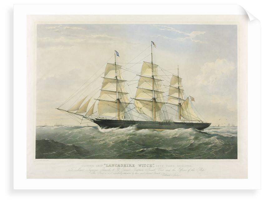 Clipper ship 'Lancashire Witch' 1575 tons by Thomas Goldsworth Dutton