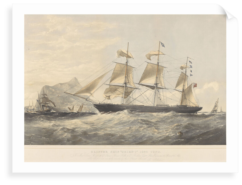 Clipper Ship 'Orient' (1853) 1032 tons by Thomas Goldsworth Dutton