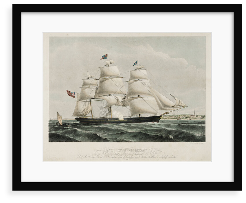 Clipper ship 'Spray of the Ocean' by C.P. Williams