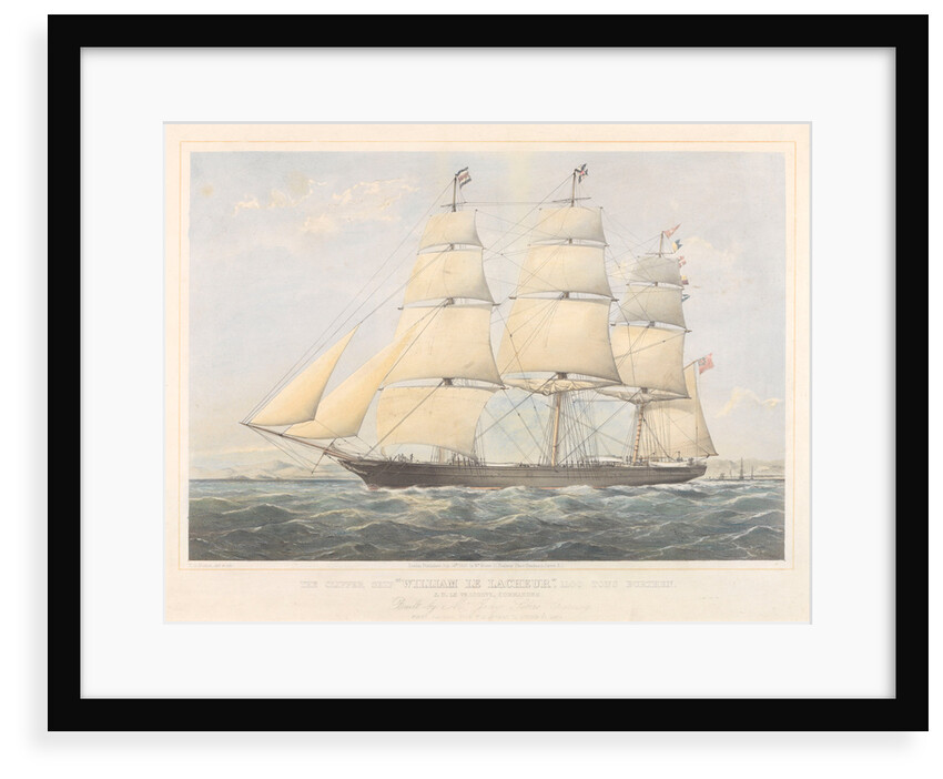 Clipper Ship 'William Le Lacheur' by Thomas Goldsworth Dutton