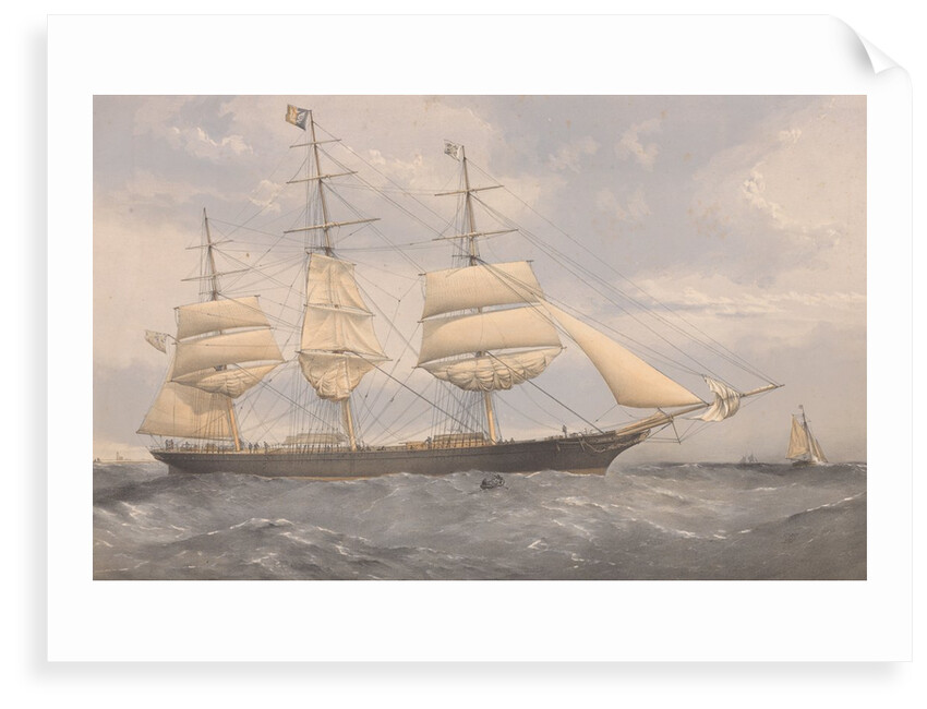 The Clipper Ship Norman Court outward bound by Thomas Goldsworthy Dutton; William Foster