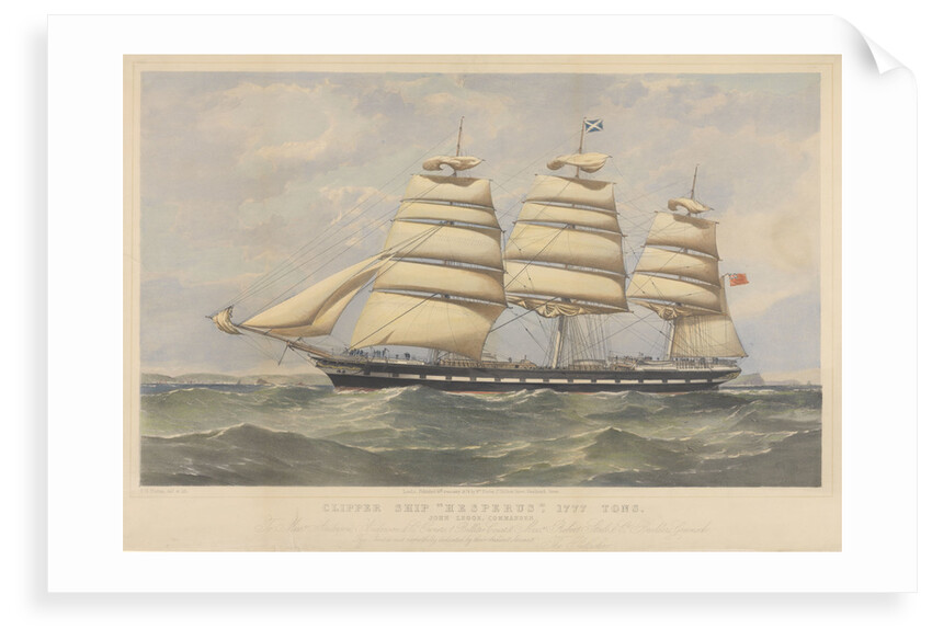 Clipper Ship 'Hesperus' by Thomas Goldsworth Dutton