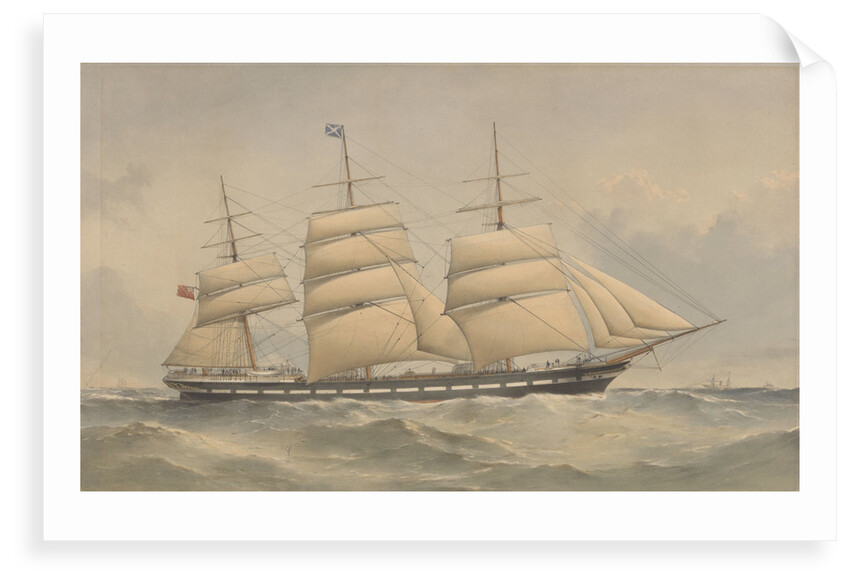 Clipper Ship Aurora at sea by Thomas Goldsworth Dutton