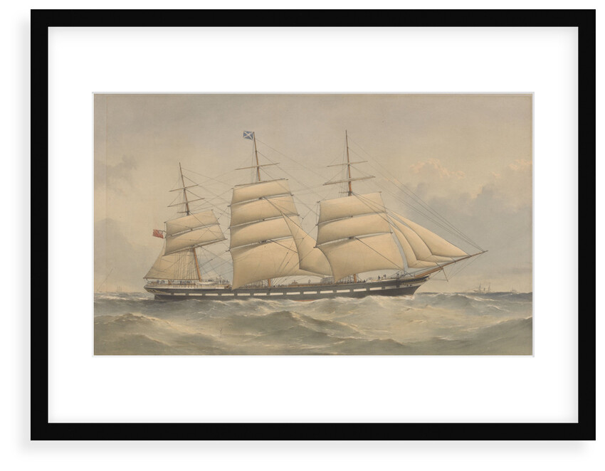 Clipper Ship Aurora at sea by Thomas Goldsworth Dutton