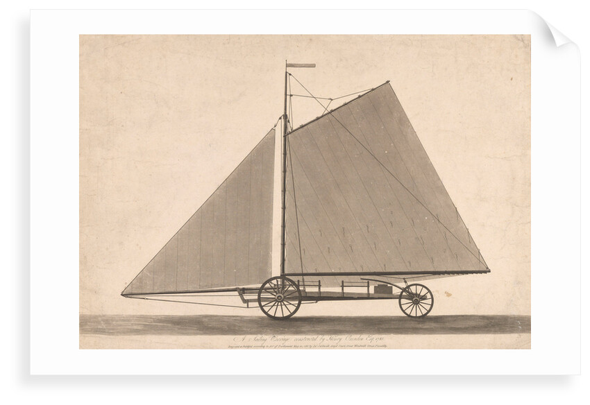 A sailing carriage constructed by Henry Oxenden Esq 1785 by James Caldwell