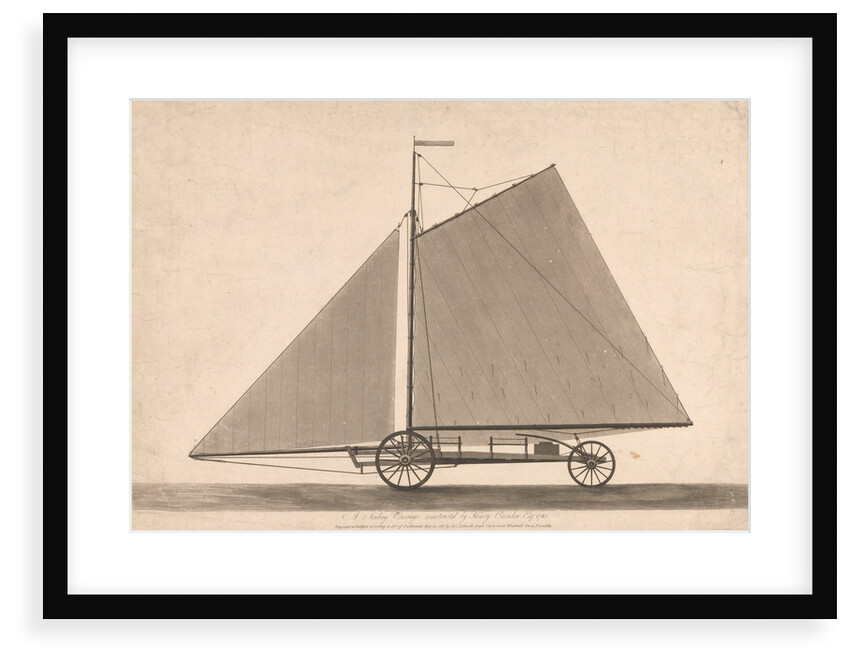 A sailing carriage constructed by Henry Oxenden Esq 1785 by James Caldwell