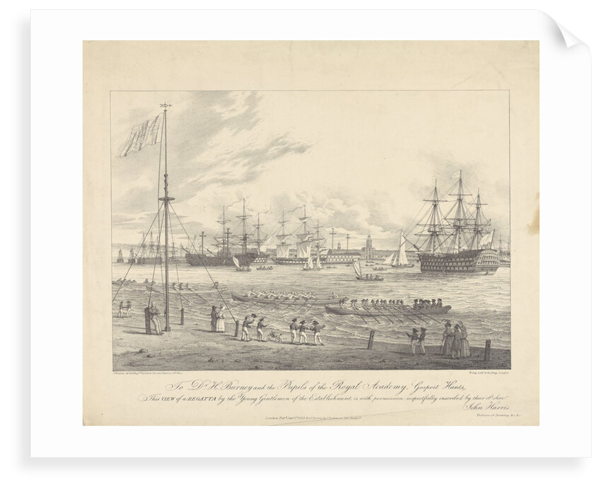 A regatta off Gosport by the boys of Dr Burney's Academy by W. Day