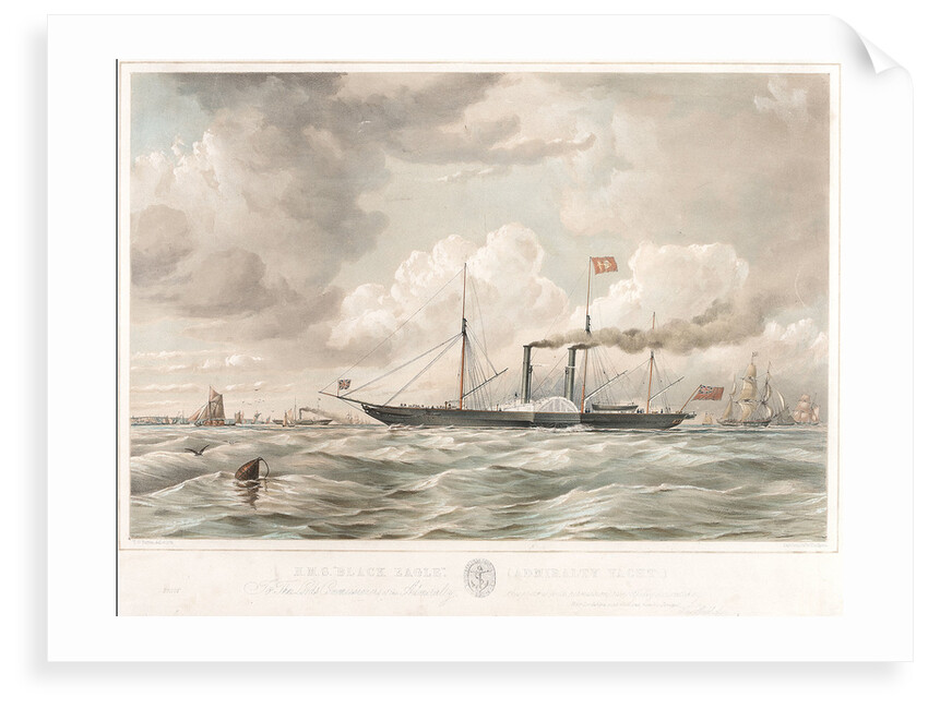 The Admirality yacht HMS 'Black Eagle' by Thomas Goldsworth Dutton
