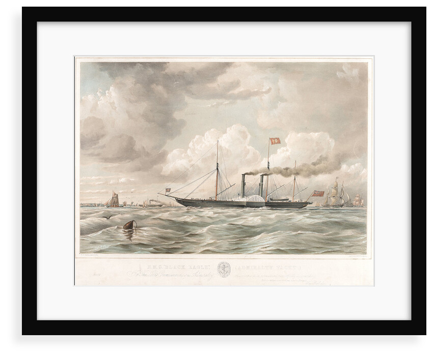 The Admirality yacht HMS 'Black Eagle' by Thomas Goldsworth Dutton