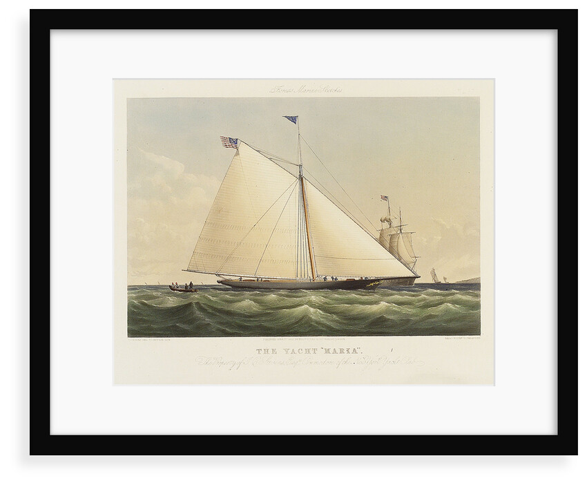 The yacht 'Maria' by Thomas Sewell Robins