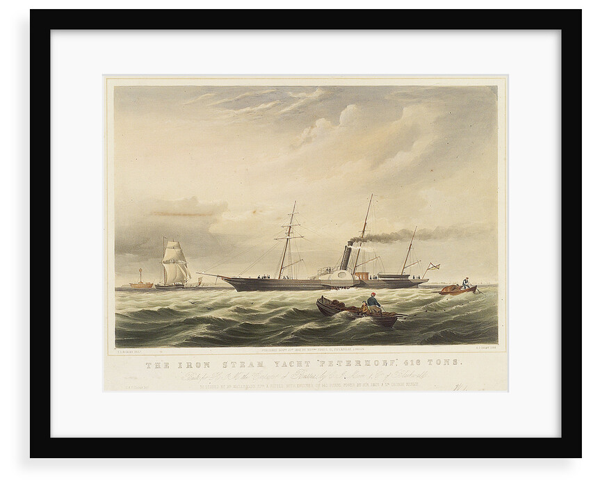 The iron steam yacht 'Peterhoff' by Thomas Sewell Robins
