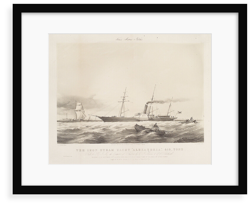 The iron steam yacht 'Alexandria' by Thomas Sewell Robins