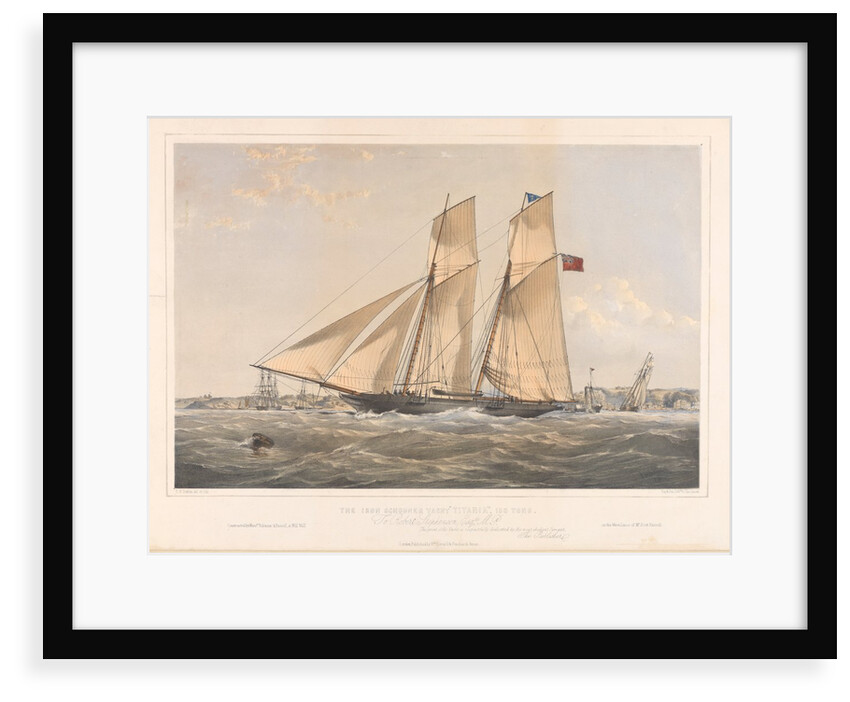 The Iron Schooner Yacht Titania, 100 Tons by Thomas Goldsworthy Dutton; William Foster; Day & Son