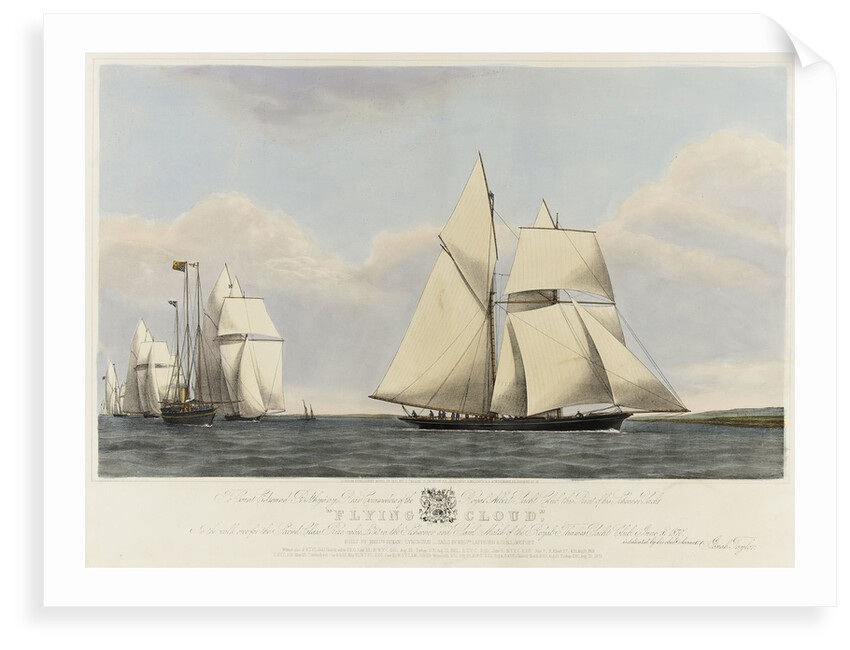 The schooner yacht 'Flying Cloud' by Josiah Taylor