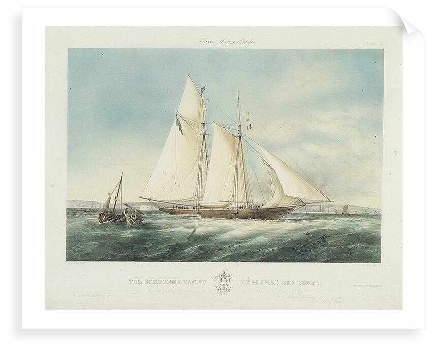The schooner yacht 'Czarina' by Thomas Sewell Robins