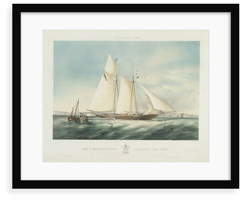 The schooner yacht 'Czarina' by Thomas Sewell Robins