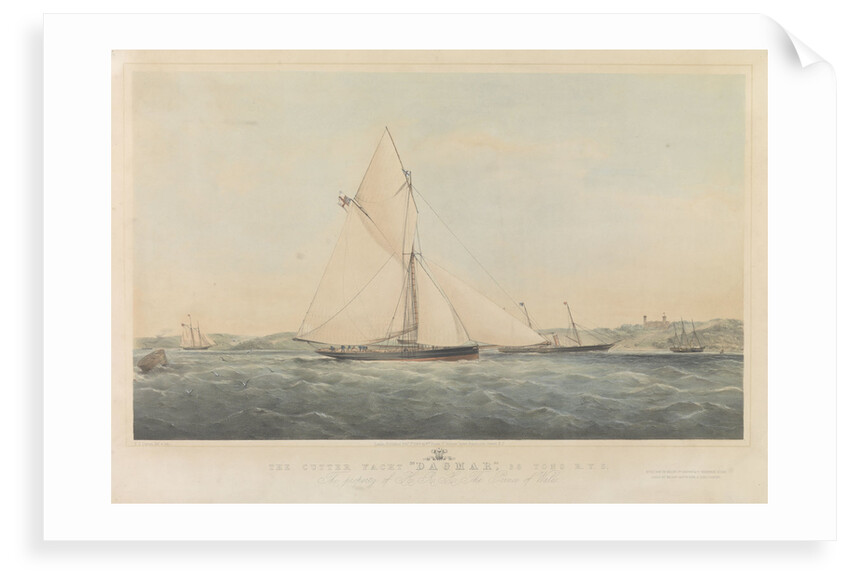 The cutter yacht 'Dagmar' by Thomas Goldsworth Dutton