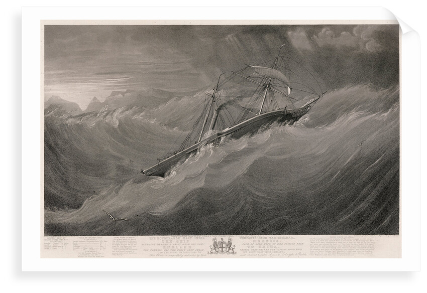 The East India Company's iron war steamer 'Nemesis' by W.J. Leatham