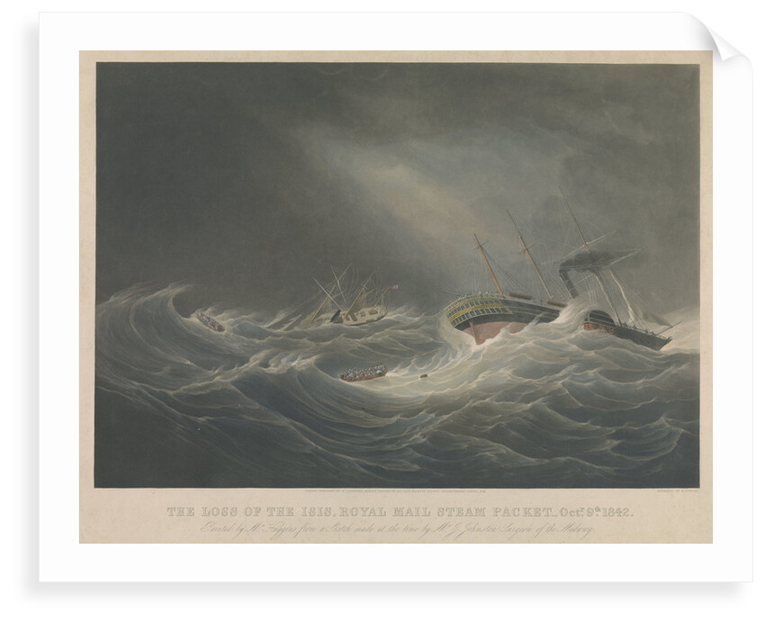 The loss of the 'Isis' by J. Johnston