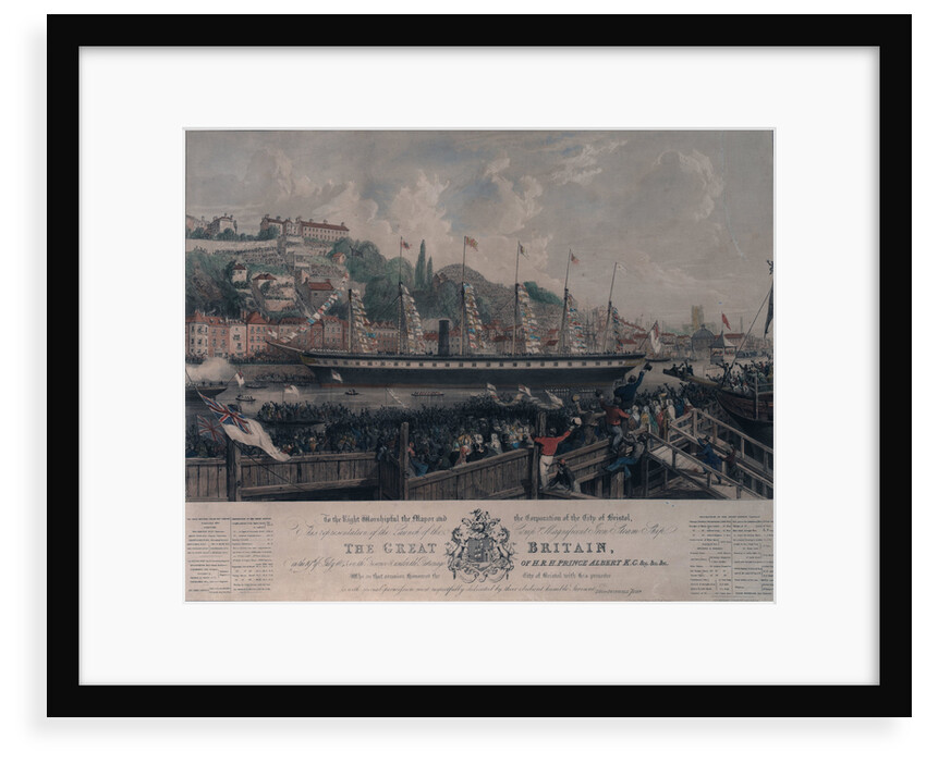 Launch of the SS 'Great Britain' in 1843 by Day & Haghe