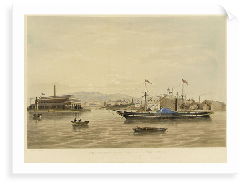 The steamship 'Triton' (Br, 1845) by J.L Tudgay