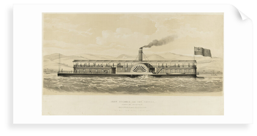 Iron steamer for the Ganges by unknown