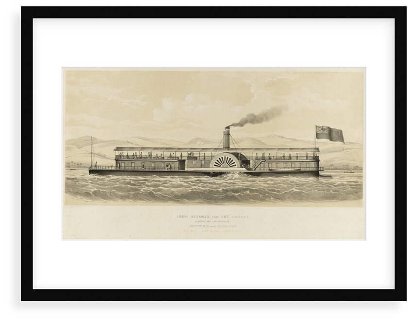 Iron steamer for the Ganges by unknown