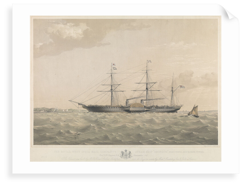 The Royal West India Mail Company's steam ship 'Orinoco' by Thomas Goldsworth Dutton