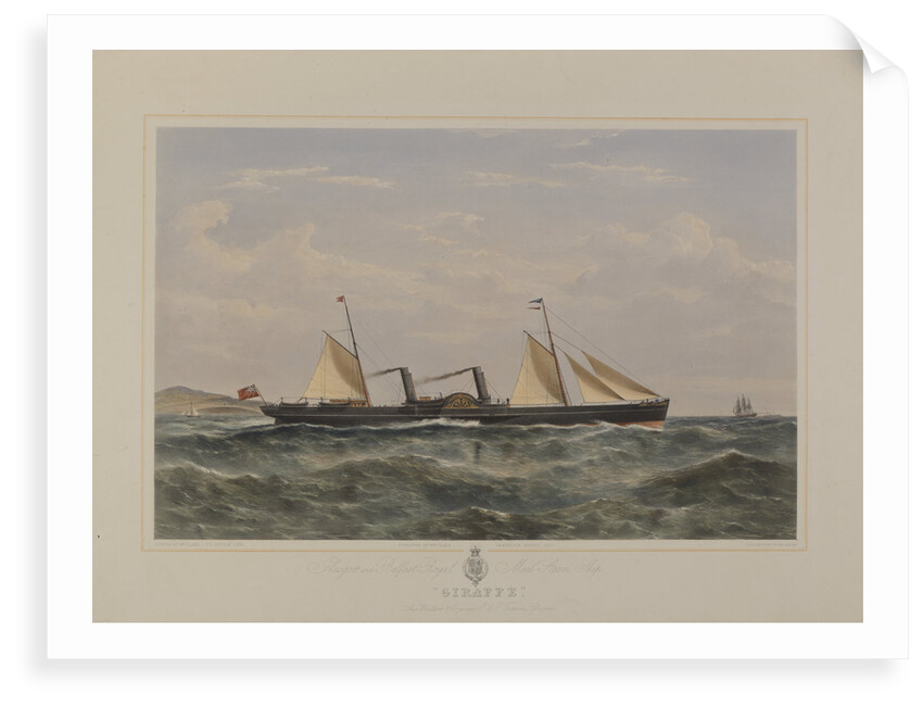 Glasgow and Belfast Royal Mail Steam Ship 'Giraffe' by William Clark
