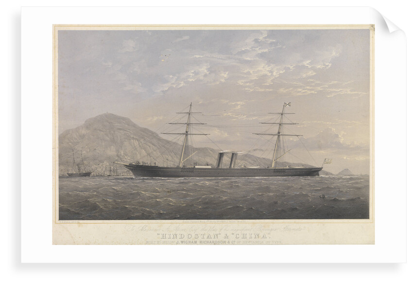 The 'Hindostan' and 'China' by Thomas Goldsworth Dutton