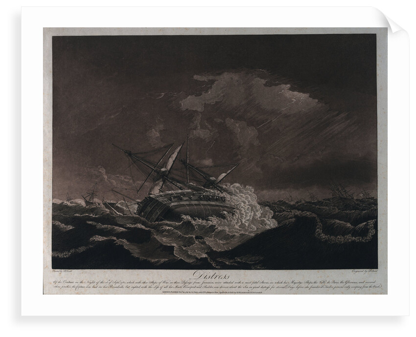 Distress of the 'Centaur' by Robert Dodd