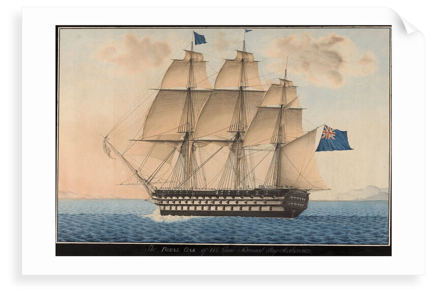 The 'Royal Oak' of 112 guns (Br, 1822) by unknown