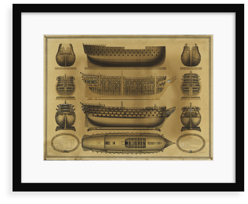 Plan of HMS 'Nelson' by James Pringle