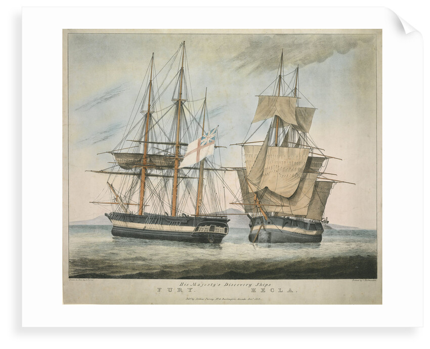 His Majesty's Discovery Ships Fury and Hecla by Arthur Parsey